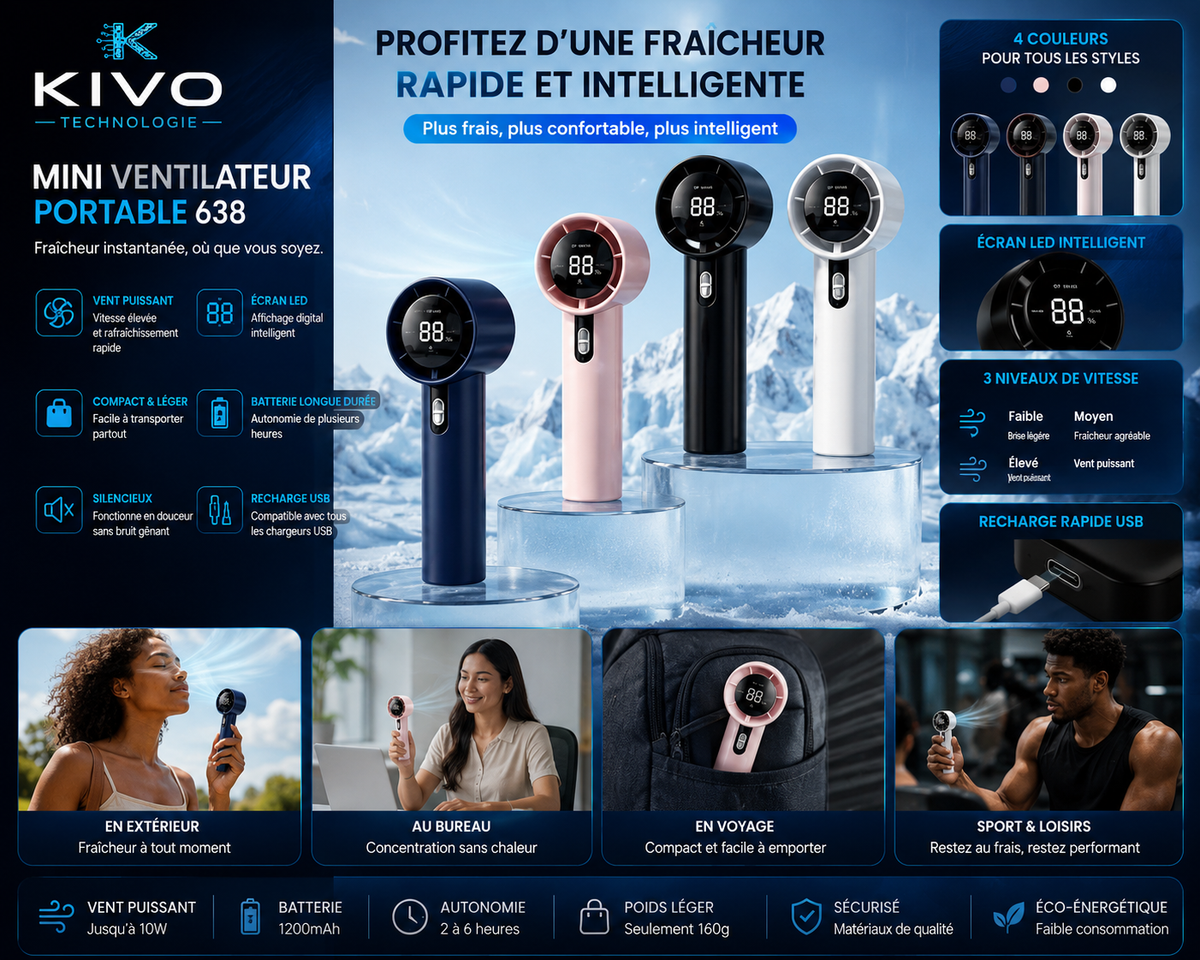 Mini ventilateur portable