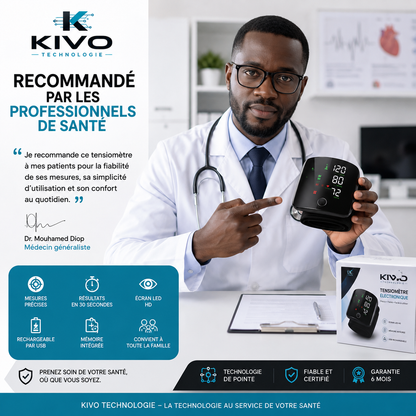 TENSIOMÈTRE ÉLECTRONIQUE CERTIFIÉ